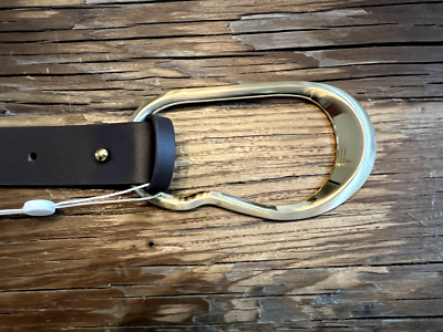 Split Leather Tie Belt by JONATHAN SIMKHAI, Chocolate Brown  display picture 1