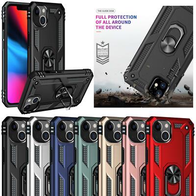 Für Apple IPHONE 13 Mini Pro Max Schutzhülle Ring Armor Stoßfest Ständer Robust