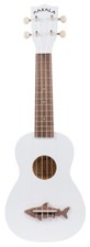 Kala MK-SS-WHT - Great White Soprano Shark Ukulele, with Tote Bag