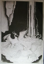 * TRI CHEM 2509 CRANES MOONLIGHT CRANES  Picture to paint TRICHEM