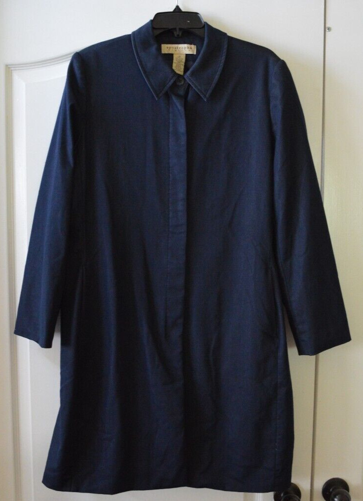 Apostrophe Stretch Denim Chambray Jacket Women's … - image 1