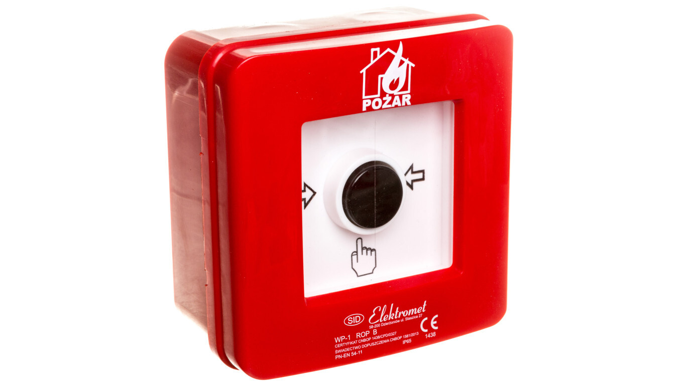 Manual fire call point NC-NO IP65 WP-1 ROP B 921406 /T2UK