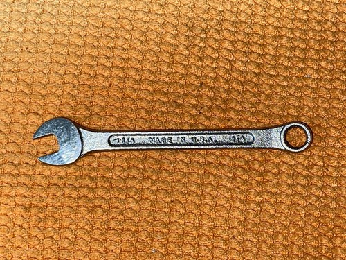 Vintage USA Forged Steel 1/4” Combination Wrench Forged In USA - Picture 1 of 11