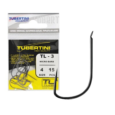 Tubertini FTM TL-3 Haken Bienenmadenhaken Größen 4 6 8 Forelle Forellenhaken