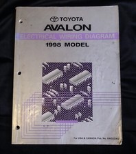 1998 Toyota Avalon Electrical Wiring Diagram Repair Manual OEM Factory Service