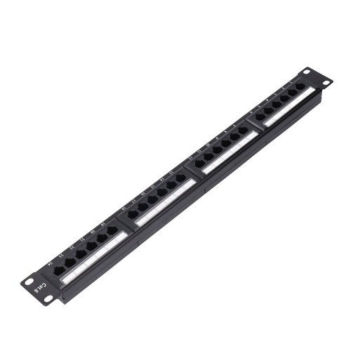 Network Patch Panel 24 Port Heavy Duty RJ45 Patch Panel For Cat6 Cat5e Cat5 - Picture 5 of 12