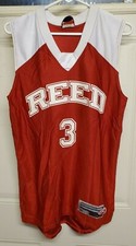 Rawlings Reed Academy Men Basketball Jersey Red Sleeveless Athleticwear Tank Top