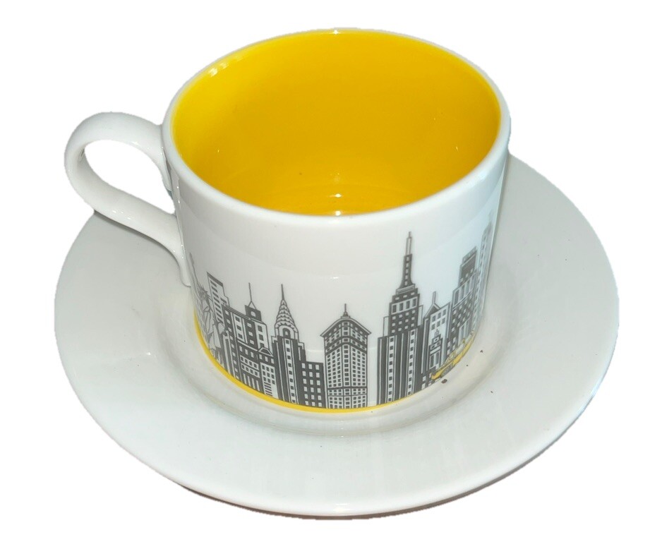 Portmeirion Cityscapes - New York - Coffee Mug Cup & Saucer set