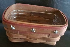 Longaberger 2008 Incentive Award Business Card Basket set MINT FREE SHIPPING 