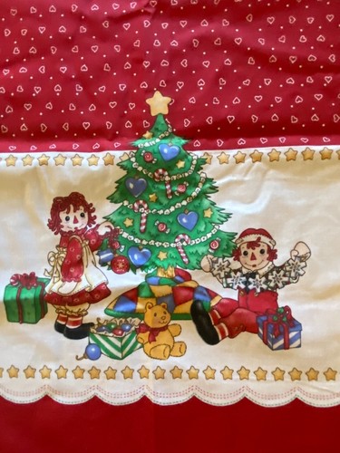 Vintage Raggedy Ann & Andy Christmas Border Daisy Kingdom #1758 43” Wide 2.6 Yds - Picture 5 of 9