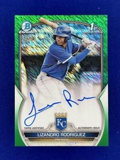 2023 Bowman LIZANDRO RODRIGUEZ #CPA-LRZ Green Shimmer Refractor #/99 1st Auto