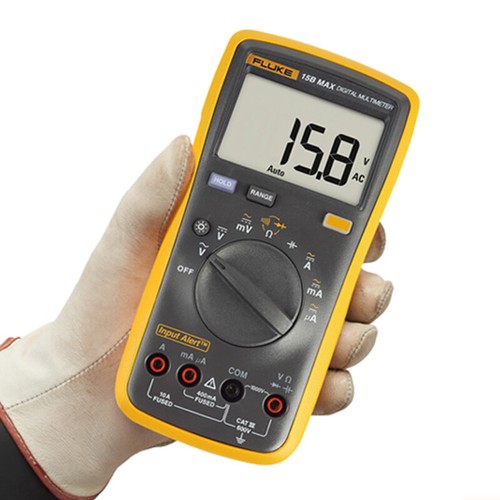 Fluke 15B/17B MAX Digital Multimeter Audible/Visual Alarm CATIII 600V AC/DC - Picture 4 of 37