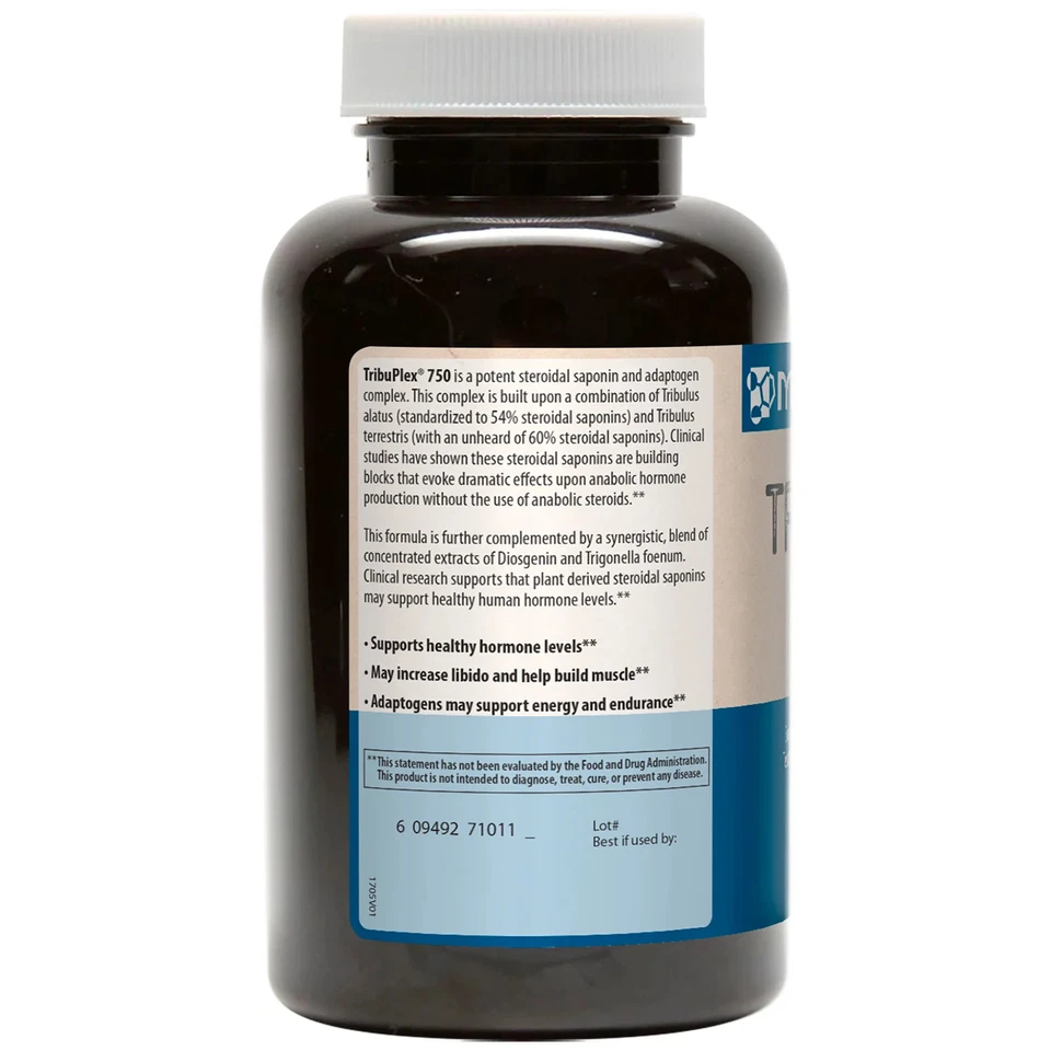 MRM TribuPlex 750 60 Cápsulas Veganas GMP Calidad Asegurada, Vegano Foto 3 de 3