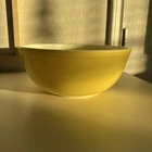 Vintage 4 QT PYREX Large 10" Nesting Mixing Bowl Primary Color Yellow (#5)
