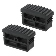 2pcs Ladder Feet Non Slip Extension Ladder Feet Rubber Pads Cover Black