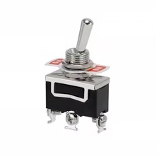 Metal Toggle Switch 3-Pin/Position Automotive Car DC 12V AC 125V/10A ON-OFF-ON