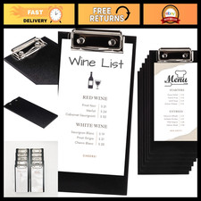 10-Pack Wooden Check Presenters for Restaurants, Menu Holders, Server Organizer