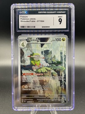 Fraxure 77/64 Shrouded Fable Illustration Rare CGC Mint 9 | eBay