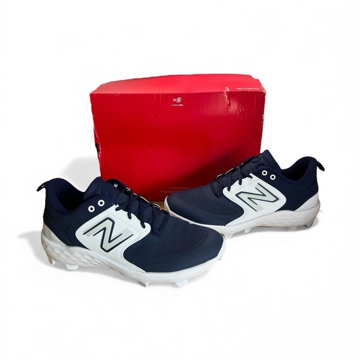New Balance Fresh Foam 3000 V6 Molded Baseball Shoe-Blue/White
