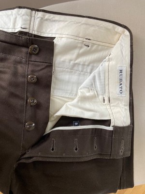 Rubato Officer Chinos size 46 dark brown 