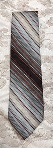 Vtg 60s 70s Lilly Dache Extra Wide NeckTie MCM Disco Wove Stripe Tie
