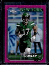 2024 Topps Chrome Malachi Corley Magenta Refractor Rookie RC #/399 Jets
