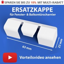 Fenster Abdeckkappen passend für Winkhaus-Scherenlager SKW, Sicherungskappe NEU