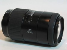 Minolta AF 75-300mm F4.5-5.6 Lens Auto Focus Zoom Clear Optics