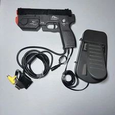 Black Guncon Playstation Jolt Light Gun Foot Pedal AIMTRAK Innovation joytech