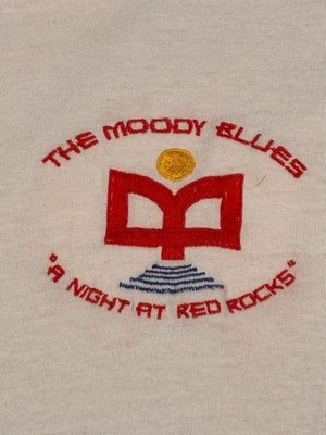 Vintage 90s The Moody Blues  A Night at Red Rocks  Embroidered Tour Tee