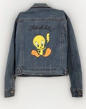 Girls Tweety Bird Denim Jacket XS/6 Warner Bros Looney Tunes That s All Folks