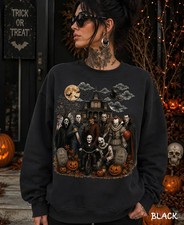 Classic Horror Movie Characters Halloween Sweatshirt