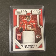 2025 Donruss Elite Patrick Mahomes #NGJ-PMH Numbers Game Jersey /599 Chiefs
