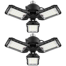 Aoretic LED Garage Lights Bulb 2 Pack -80W, 8000LM 6500K Led Shop Light with 3 D