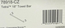 Delta Tetra 78918-CZ 18" Towel Bar,Champagne Bronze NEW