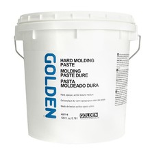 Hard Molding Paste, 128 fl. oz. Jar, Professional Acrylic Paste Medium, Semi-...