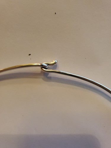 James Avery Hammered Hook-On Collar Necklace Sterling Silver Retired NS2257 - Picture 3 of 5