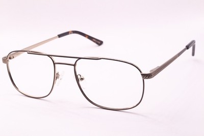 NEW INSIGHT MOD.1001 C01 GOLD BROWN TORT TIPS AUTHENTIC EYEGLASSES 55-19