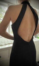 Evening Dress Vintage Size 38/40 American Neckline Beaded Prom