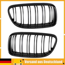Kühlergrill für BMW 3er Touring E91 LCI 08-12 Glänzend Schwarz Doppelsteg Satz