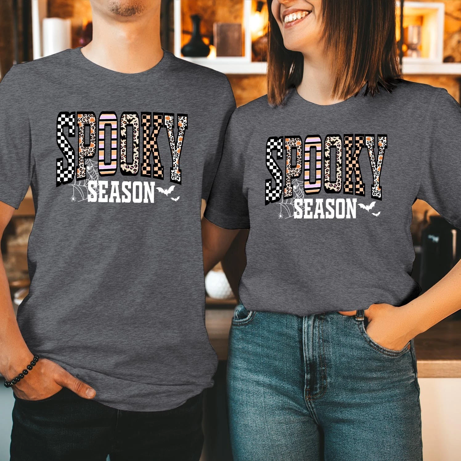 Spooky Season Halloween Sweatshirt Retro Fall Jumper