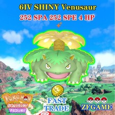 ✨POKEMON 6IV SHINY Venusaur + EVS 🚀 SCARLET and VIOLET ✨Online delivery⚡ ENG