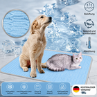 Kühlmatte Hund Katze Kühlbett Sommer Atmungsaktiv Waschbar Faltbar 4 Größen