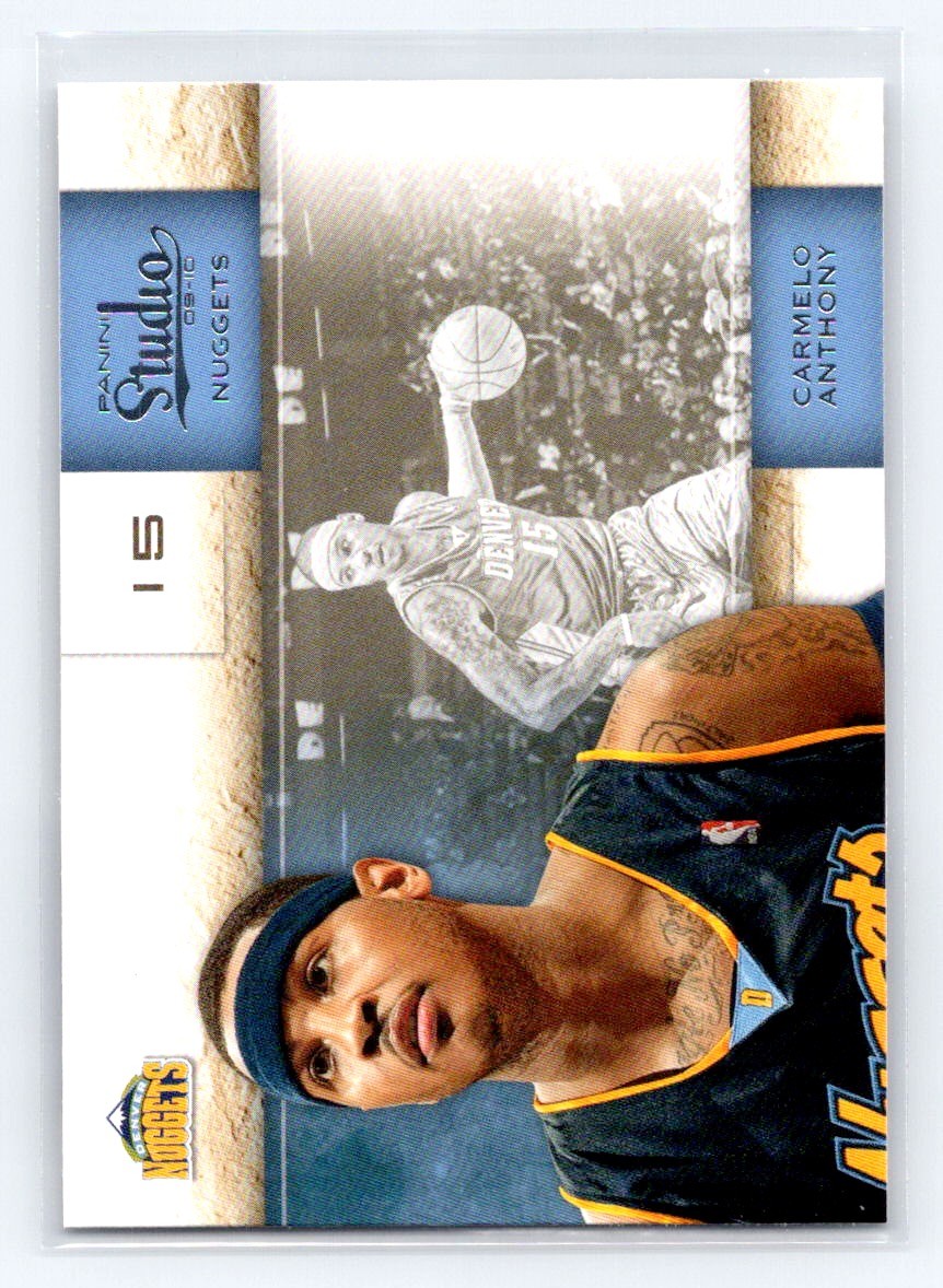 2009-10 Panini Studio #5 Carmelo Anthony Denver Nuggets