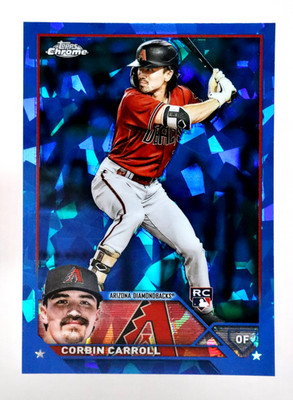2023 Topps Chrome Corbin Carroll Blue Sapphire RC Rookie Diamondbacks KM2