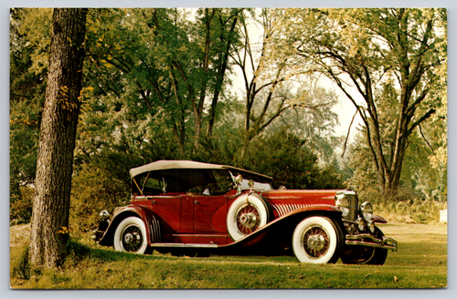 Postcard Auburn Cord Duesenberg Museum Auburn Indiana 1929 Duesenberg ...