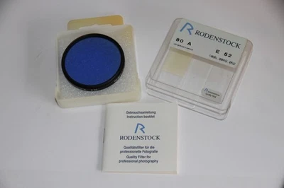 RODENSTOCK 80 A Blue E52 52mm Camera Lens filter. NR 80 A / 4x - Image 1 of 4