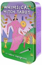 Whimsical Witch Tarot in a Tin by Helene Lespagnard Cards