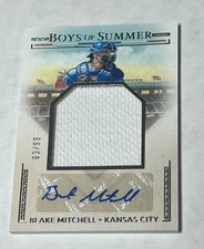 Blake Mitchell 2024 Panini Boys of Summer Auto Relic /99 Kansas City #JMS-BM