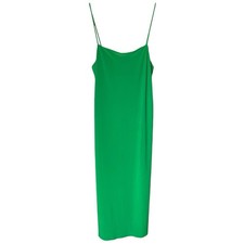 Zara Green Fairy Midi Strappy Slip Dress, M